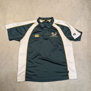 Canterbury South Africa Rugby Jersey Polo Men's XXL Green White